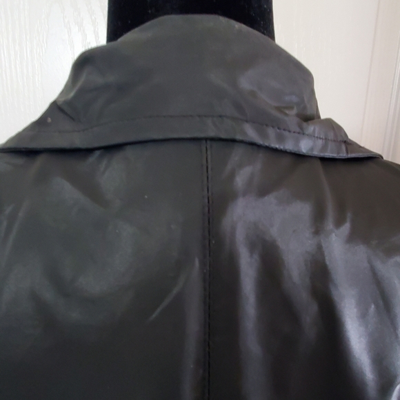 Jacket, black PVC,  sz XL - Picture 4 of 9